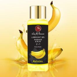 Lubricant Gel Massage & Play 2 in 1 Feels Real Banana Flavored Water Based Lube Gel For Men and Women Non-Sticky