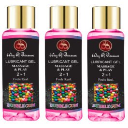 Lubricant Gel Massage & Play 2 in 1 Feels Real Bubblegum Flavored  Water Based Lube Non-Sticky