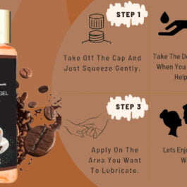 Lubricant Gel Massage & Play 2 In 1 Feels Real Coffee Flavored Water Based Non-Sticky Paraben Free – 50ml