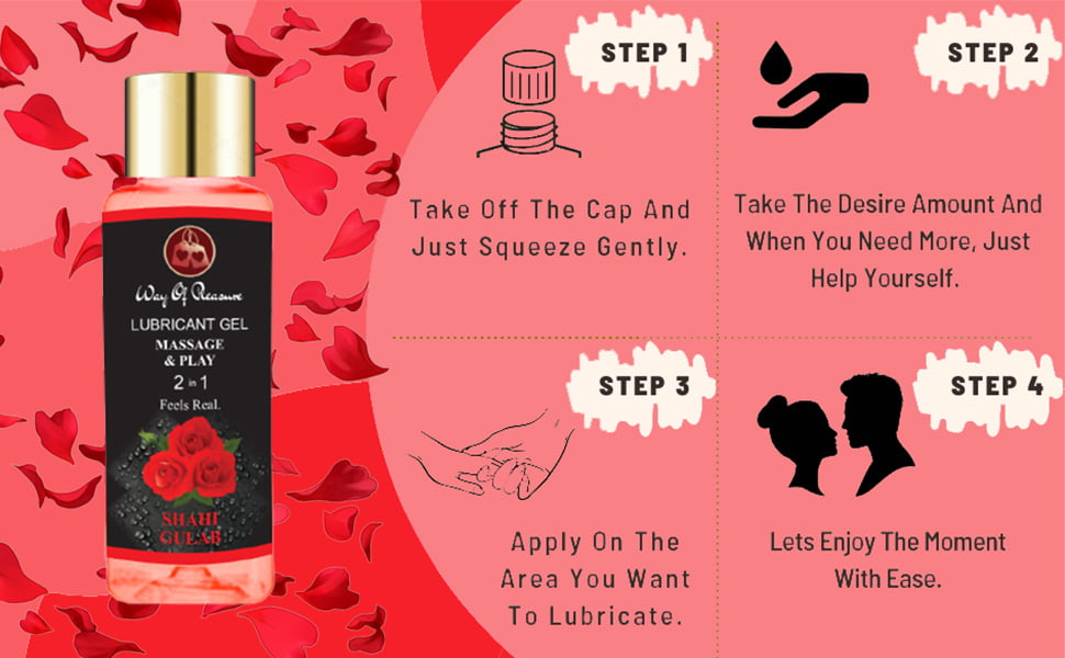 STEP-1 Take Off The Cap And Just Squeeze Gently. STEP-2 Take The lubes gel