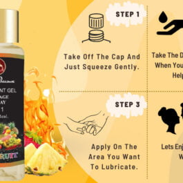 Lubricant Gel Massage & Play 2 In 1 Feels Real Mix Fruit Flavored Water Based Non-Sticky Paraben Free – 50ml