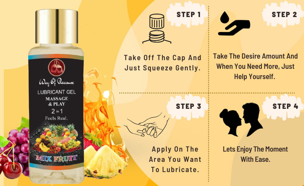 STEP-1 Take Off The Cap And Just Squeeze Gently. STEP-2 Take The water based lube