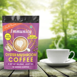 Oyster Mushroom 2-In-1 Instant Coffee Blood Sugar Control Immunity Booster Health Heart  45g