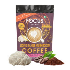 Lion’s Mane Mushroom Coffee Caffeine free, Improve Brain Health, Gut Health, & Energy, 30 Serving