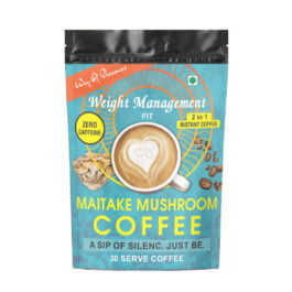 Maitake Mushroom Coffee: Caffeine-Free Blend for Heart Wellness, 30 Servings