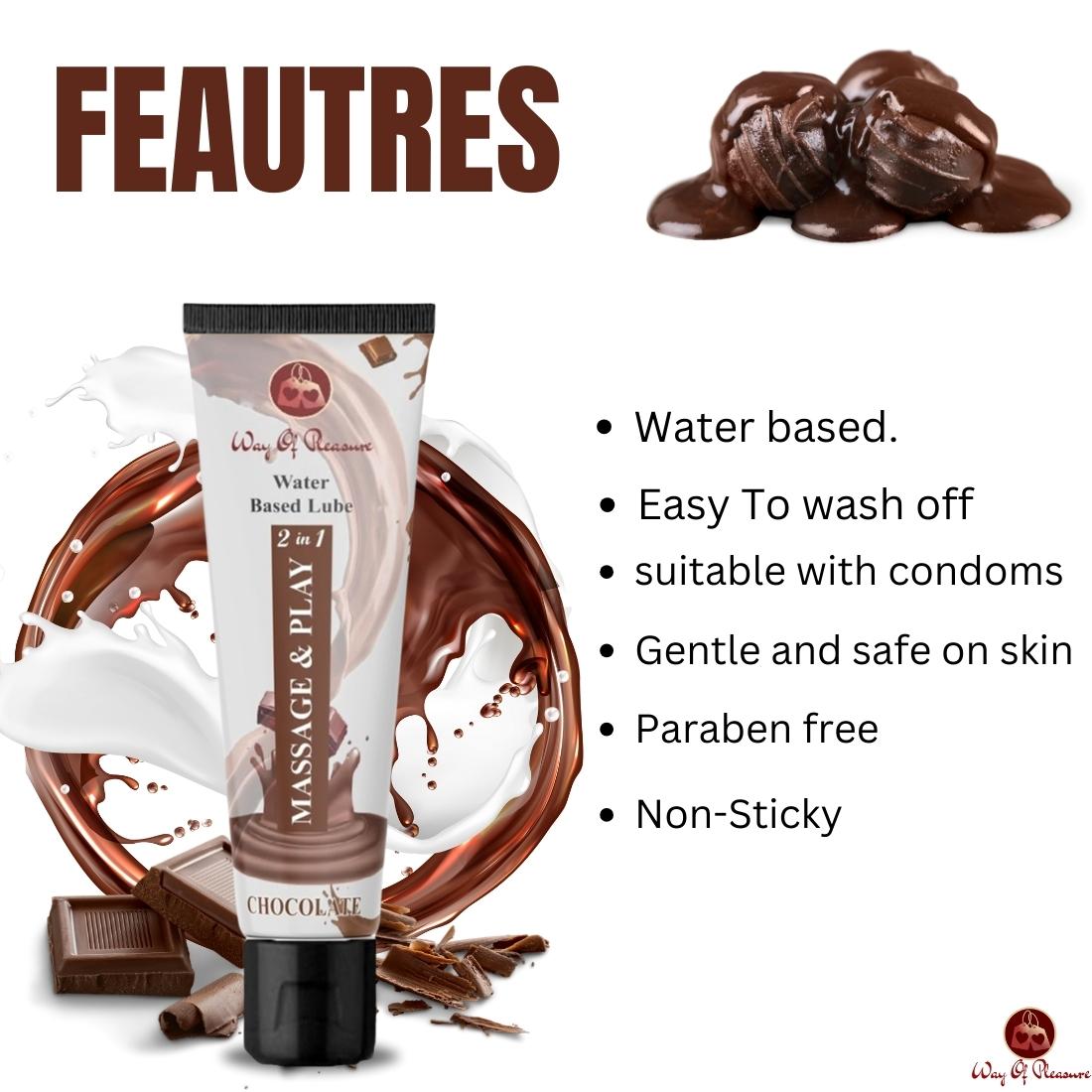 Chocolate Tube Gel lube massage gel uses