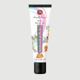 2-in-1 Massage and Play Tutti Fruity Flavor Lubricant Gel Non-Sticky Water Based Lube For Men and Women