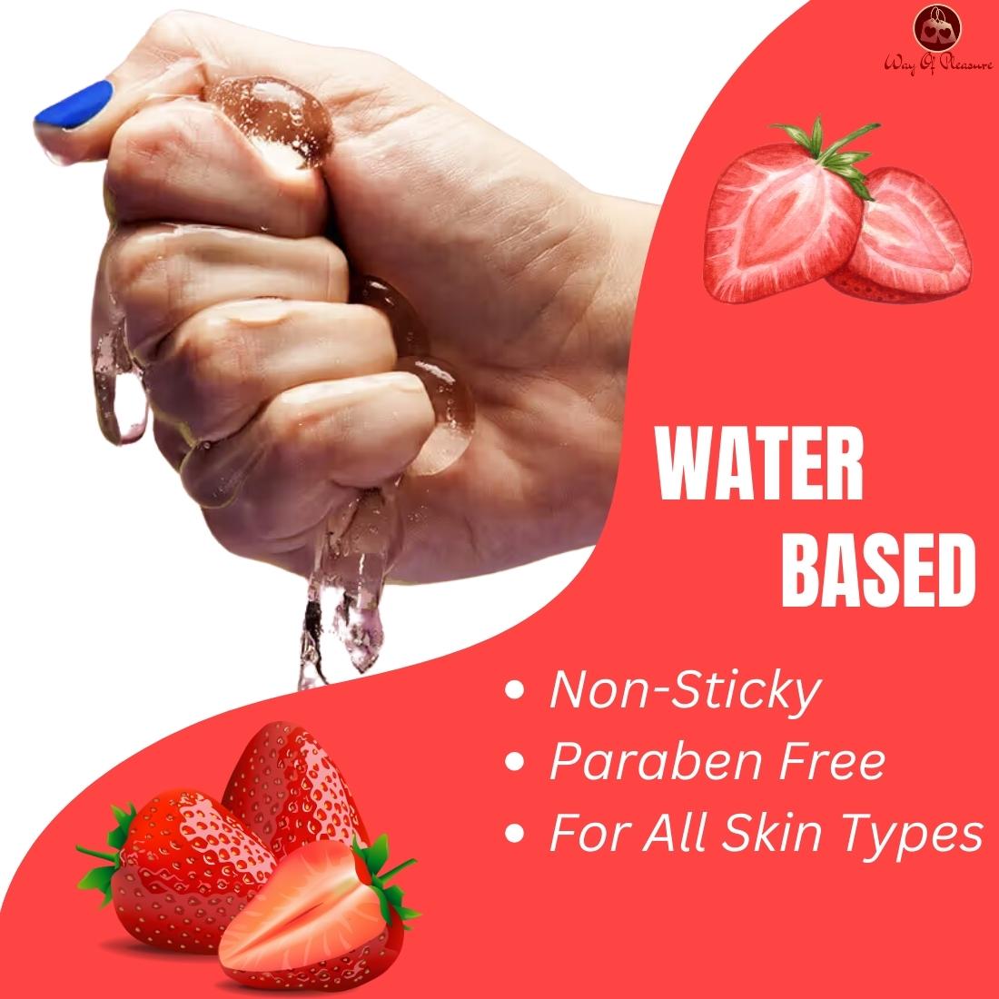 Strawberry Gel Tube IMG long lasting lubricant