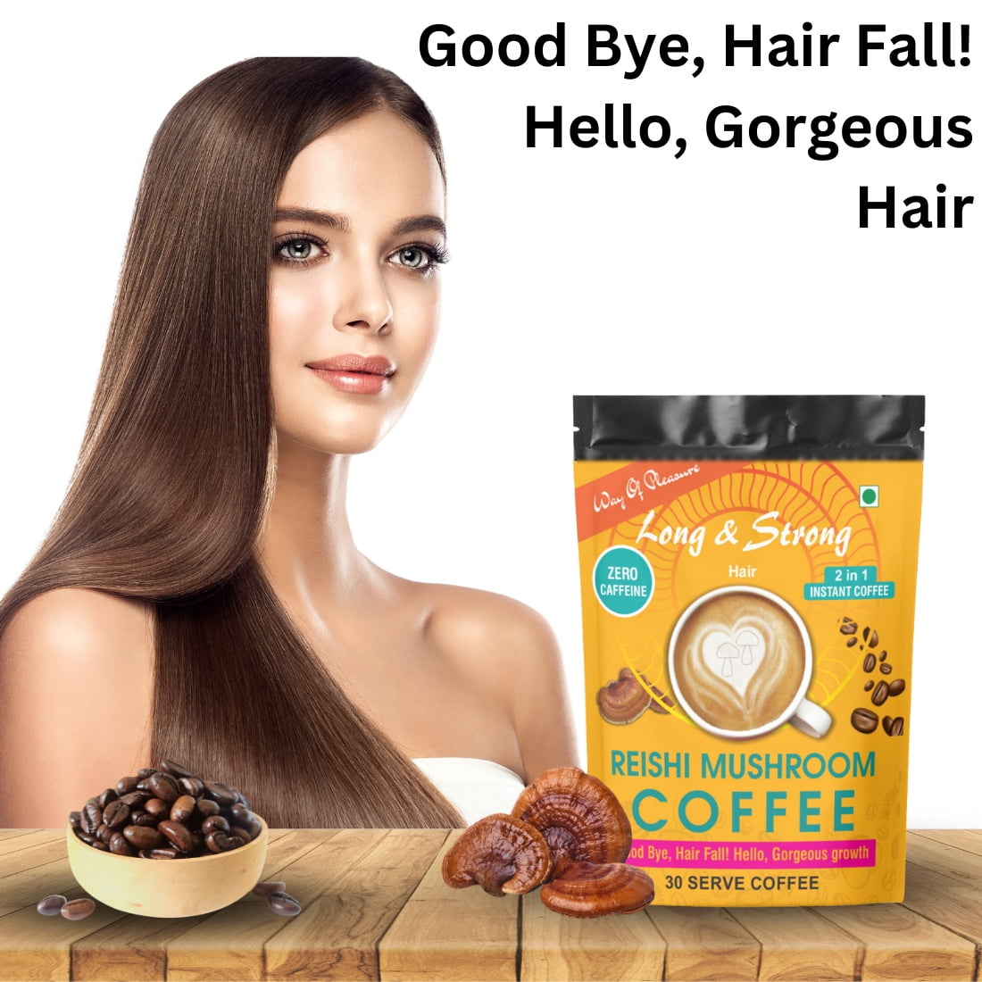 You are currently viewing Reishi Hair Mushroom Coffee Caffeine Free Coffee is good for your Hair