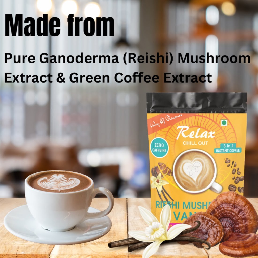 Read more about the article Natural Mushroom Coffee: Reishi Vanilla Blend for Stomach Health
