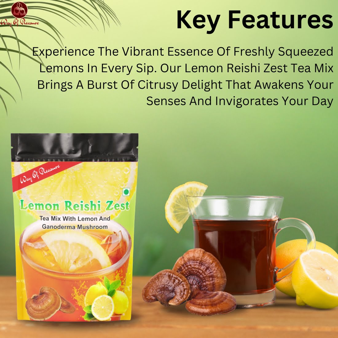 Reishi lemon Zest tea IMG4 ganoderma luicidum