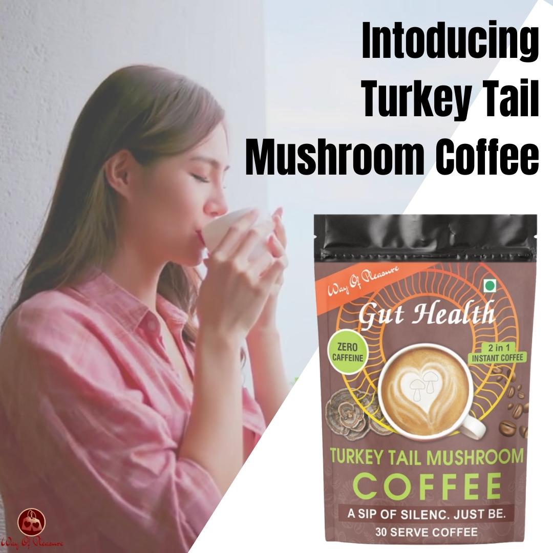 You are currently viewing Turkey Tail Mushroom Extract is the secret to a caffeine-free coffee that boosts your gut health.