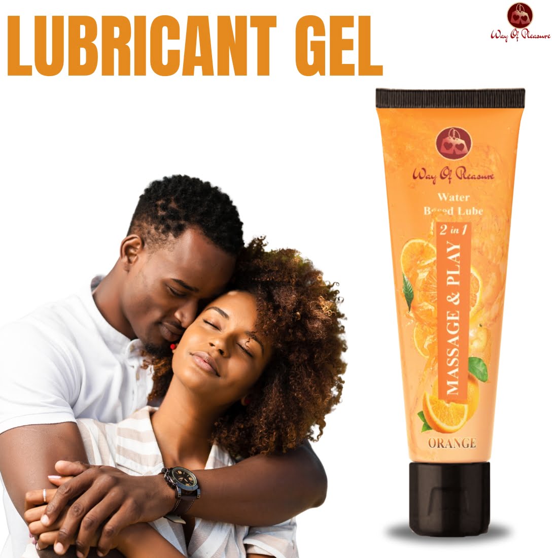 Orange lubricant for long lasting lubricant gel for long-lasting