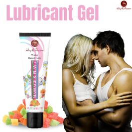 2-in-1 Massage and Play Tutti Fruity Flavor Lubricant Gel Non-Sticky Water Based Lube For Men and Women