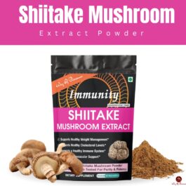 Shiitake Mushroom Extract Powder Helps to Improve Immune System, Rich In Polysaccharides, Reduce Cholesterol Levels 60gm